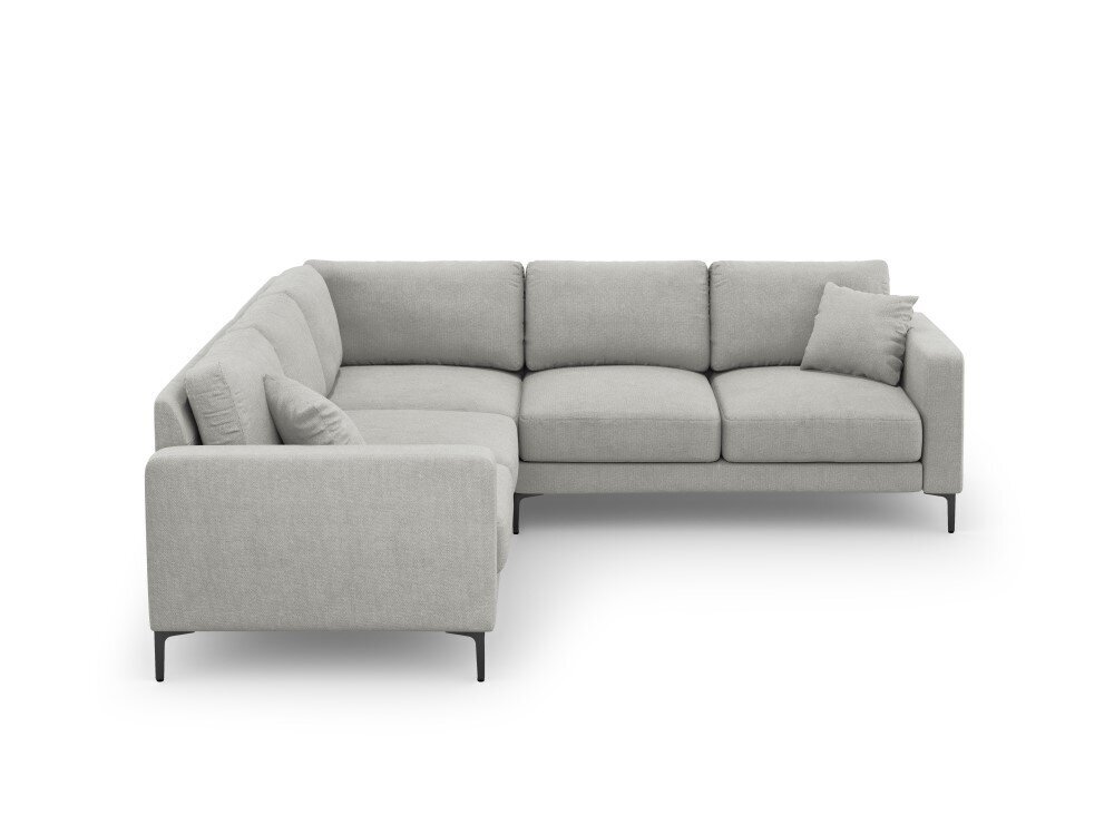 Simetrinė kampinė sofa Venus, 5 sėdimos vietos, šviesiai pilka цена и информация | Minkšti kampai | pigu.lt