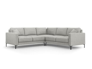 Simetrinė kampinė sofa Venus, 5 sėdimos vietos, šviesiai pilka kaina ir informacija | Minkšti kampai | pigu.lt