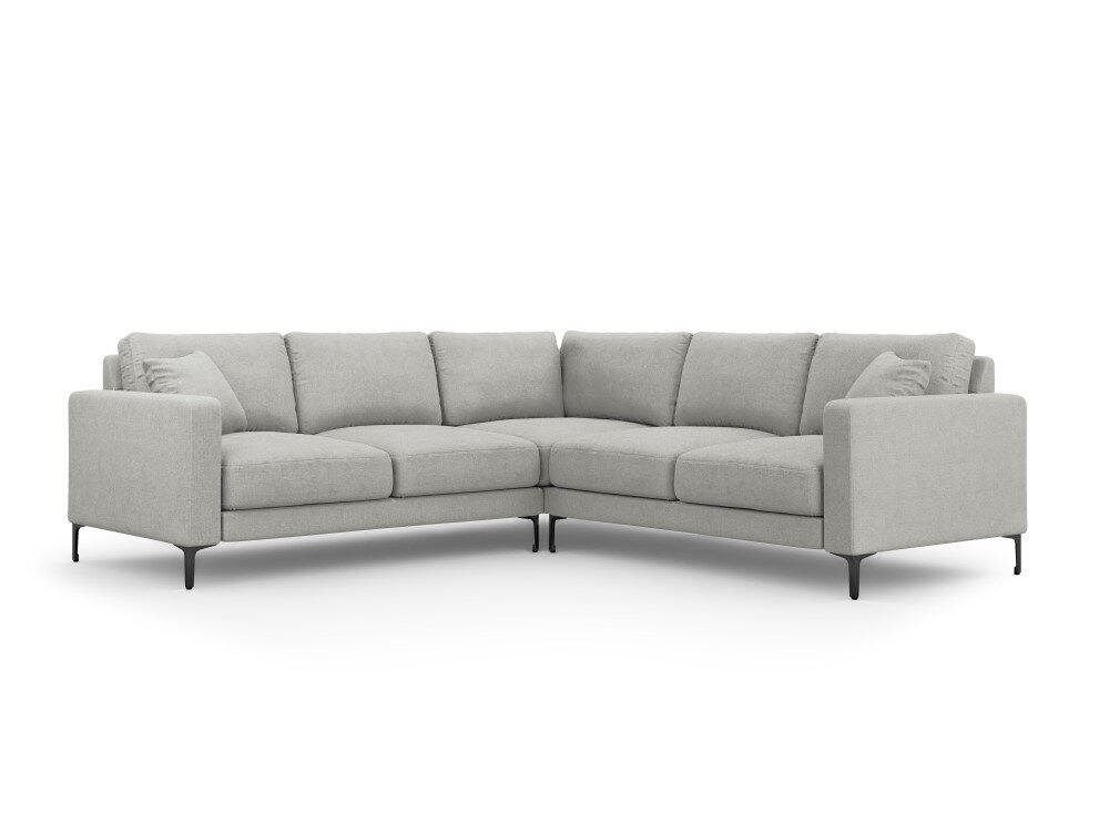 Simetrinė kampinė sofa Venus, 5 sėdimos vietos, šviesiai pilka цена и информация | Minkšti kampai | pigu.lt
