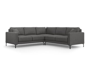 Simetrinė kampinė sofa Venus, 5 sėdimos vietos, tamsiai pilka kaina ir informacija | Minkšti kampai | pigu.lt