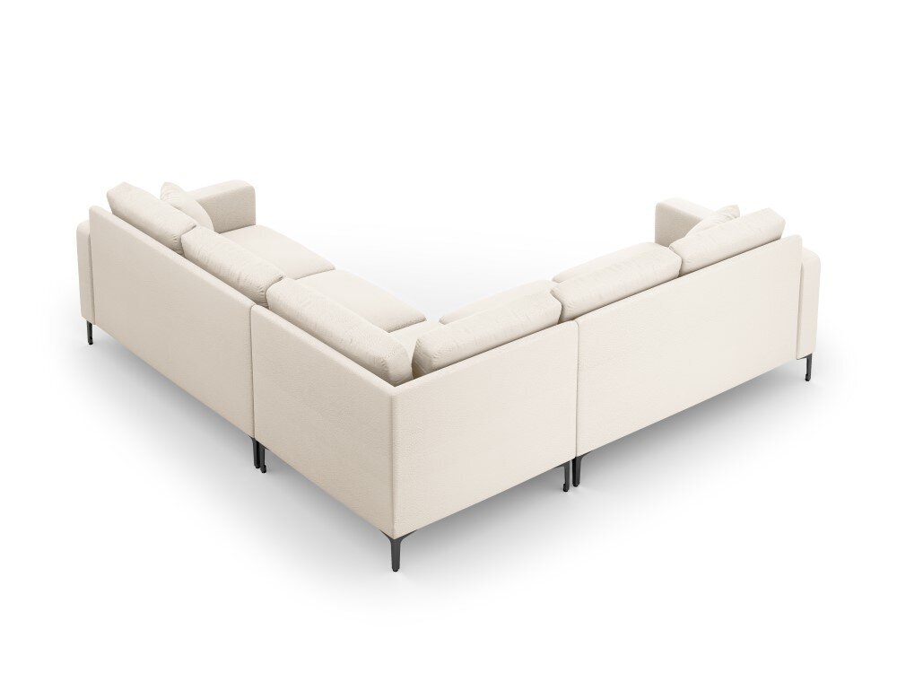 Dvipusė kampinė sofa Venus, 5 sėdimos vietos, smėlio sp. kaina ir informacija | Minkšti kampai | pigu.lt