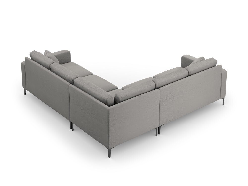 Dvipusė kampinė sofa Venus, 5 sėdimos vietos, pilka kaina ir informacija | Minkšti kampai | pigu.lt