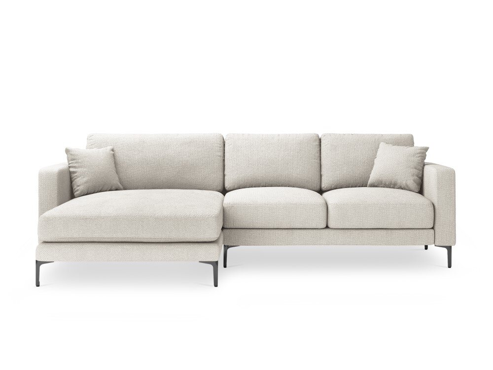 Kairinė kampinė sofa Venus, 4 sėdimos vietos, šv. smėlio sp. цена и информация | Minkšti kampai | pigu.lt