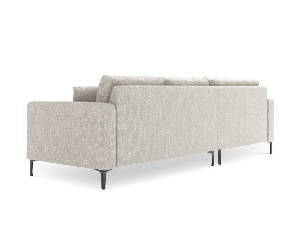 Kairinė kampinė sofa Venus, 4 sėdimos vietos, šv. smėlio sp. цена и информация | Minkšti kampai | pigu.lt