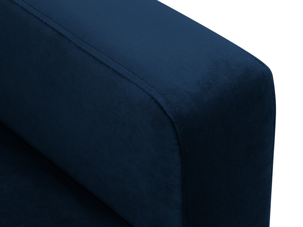 Kairinė kampinė velvet sofa Venus, 5 sėdimos vietos, tamsiai mėlyna цена и информация | Minkšti kampai | pigu.lt