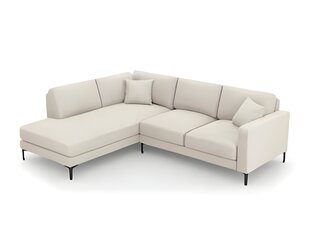 Kairinė kampinė sofa Venus, 5 sėdimos vietos, šv. smėlio sp. kaina ir informacija | Minkšti kampai | pigu.lt
