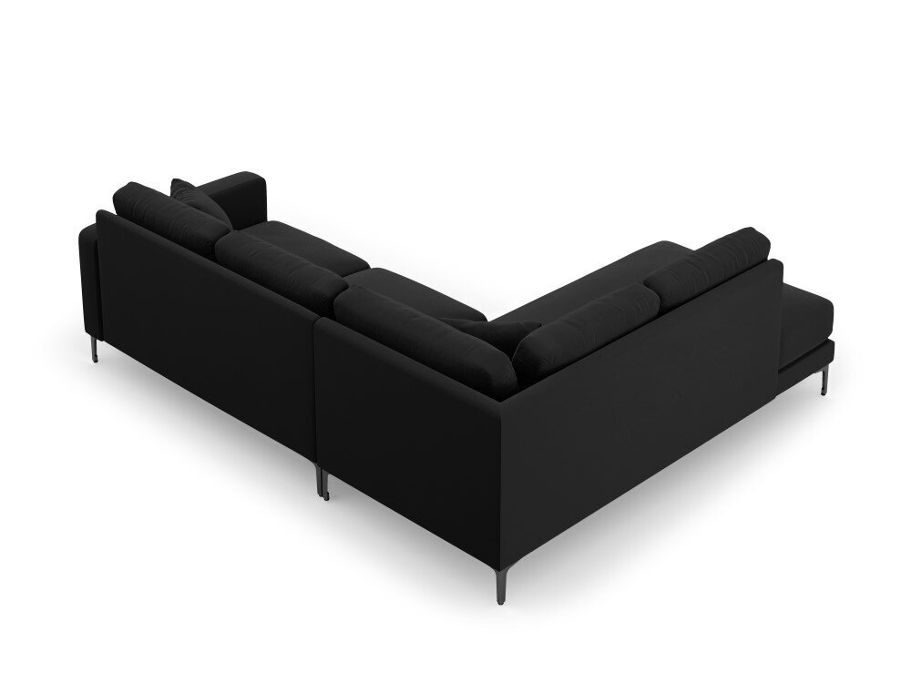 Kairinė kampinė sofa Venus, 5 sėdimos vietos, juoda цена и информация | Minkšti kampai | pigu.lt