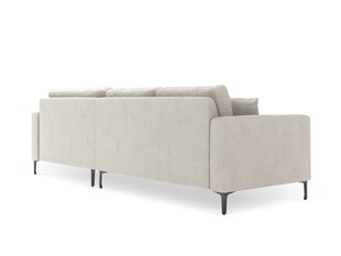 Dešininė kampinė sofa Venus, 4 sėdimos vietos, šv. smėlio sp. kaina ir informacija | Minkšti kampai | pigu.lt