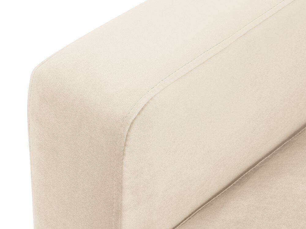 Dešinioji kampinė velvet sofa Venus, 5 sėdimos vietos, šv. smėlio sp. цена и информация | Minkšti kampai | pigu.lt