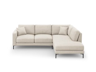 Dešininė kampinė sofa Venus, 5 sėdimos vietos, šv. smėlio sp. kaina ir informacija | Minkšti kampai | pigu.lt