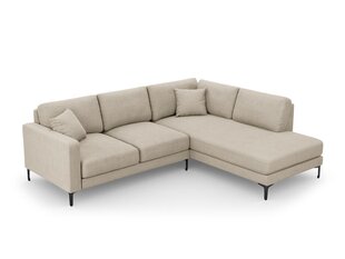 Dešininė kampinė sofa Venus, 5 sėdimos vietos, šlapio smėlio sp. kaina ir informacija | Minkšti kampai | pigu.lt
