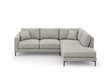 Dešininė kampinė sofa Venus, 5 sėdimos vietos, šviesiai pilka kaina ir informacija | Minkšti kampai | pigu.lt