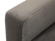 Panoraminė kairioji kampinė velvet sofa Venus, 6 sėdimos vietos, šviesiai pilka цена и информация | Minkšti kampai | pigu.lt