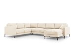 Kairinė kampinė sofa Venus, 6 sėdimos vietos, smėlio sp.