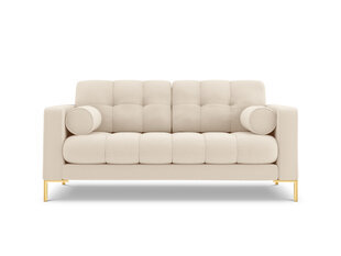 Sofa Cosmopolitan Design Bali 2S, šviesios smėlio/auksinės spalvos kaina ir informacija | Sofos | pigu.lt