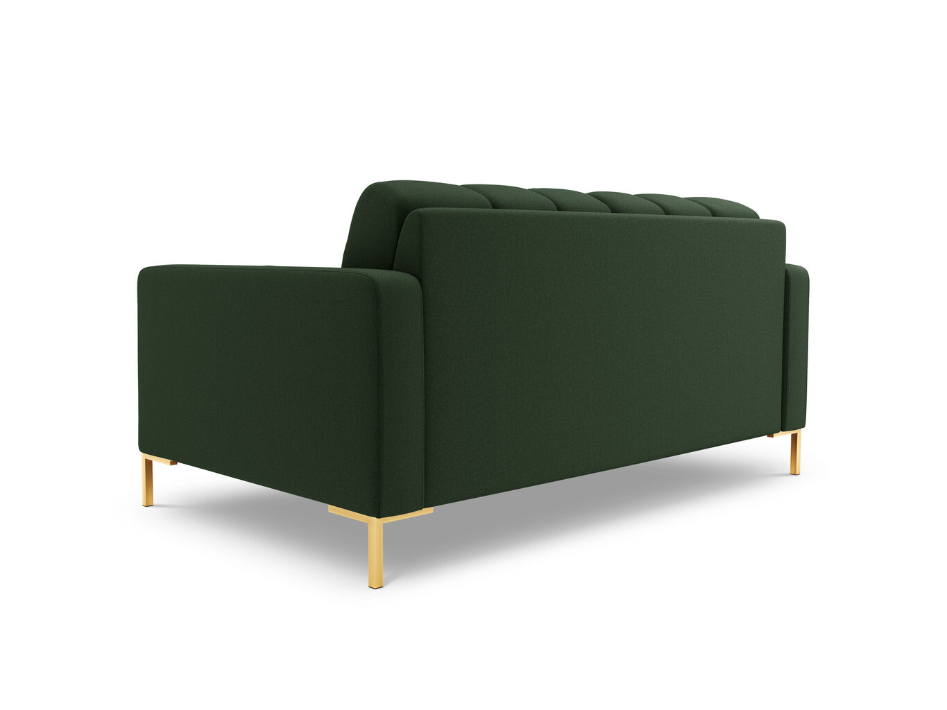 Sofa Cosmopolitan Design Bali 2S, tamsiai žalia/auksinės spalvos kaina ir informacija | Sofos | pigu.lt