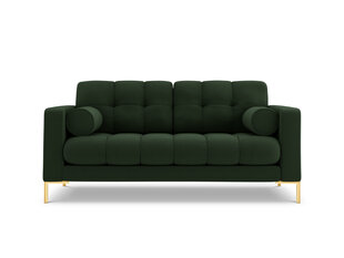 Sofa Cosmopolitan Design Bali 2S, tamsiai žalia/auksinės spalvos kaina ir informacija | Sofos | pigu.lt