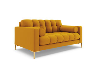 Sofa Cosmopolitan Design Bali 2S, geltona/auksinės spalvos kaina ir informacija | Sofos | pigu.lt