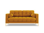 Sofa Cosmopolitan Design Bali 2S, geltona/auksinės spalvos