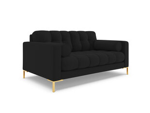 Двухместный диван Cosmopolitan Design Bali 2S, черный/золотой цвет цена и информация | Диваны | pigu.lt