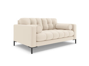 Sofa Cosmopolitan Design Bali 2S, šviesios smėlio spalvos/juoda kaina ir informacija | Sofos | pigu.lt