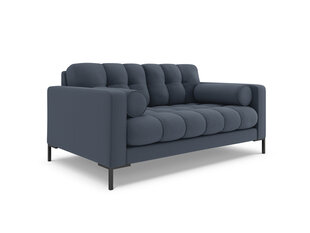Sofa Cosmopolitan Design Bali 2S, tamsiai mėlyna/juoda kaina ir informacija | Sofos | pigu.lt