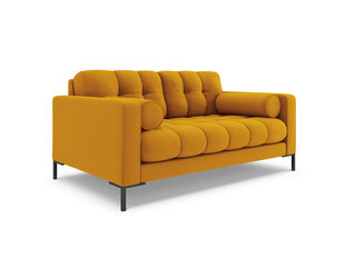 Sofa Cosmopolitan Design Bali 2S, geltona/juoda kaina ir informacija | Sofos | pigu.lt