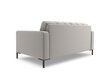 Sofa Cosmopolitan Design Bali 2S, šviesiai pilka/juoda цена и информация | Sofos | pigu.lt