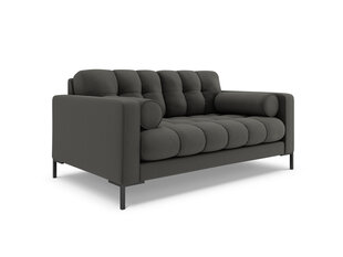 Sofa Cosmopolitan Design Bali 2S, tamsiai pilka/juoda kaina ir informacija | Sofos | pigu.lt