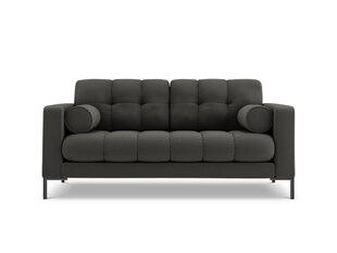 Sofa Cosmopolitan Design Bali 2S, tamsiai pilka/juoda kaina ir informacija | Sofos | pigu.lt