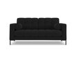 Sofa Cosmopolitan Design Bali 2S, juoda kaina ir informacija | Sofos | pigu.lt