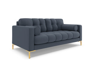 Sofa Cosmopolitan Design Bali 3S, tamsiai mėlyna/auksinės spalvos kaina ir informacija | Sofos | pigu.lt