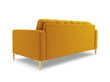 Sofa Cosmopolitan Design Bali 3S, geltona/auksinės spalvos kaina ir informacija | Sofos | pigu.lt
