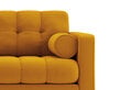 Sofa Cosmopolitan Design Bali 3S, geltona/auksinės spalvos kaina ir informacija | Sofos | pigu.lt