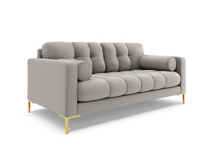 Sofa Cosmopolitan Design Bali 3S, šviesiai pilka/auksinės spalvos kaina ir informacija | Sofos | pigu.lt