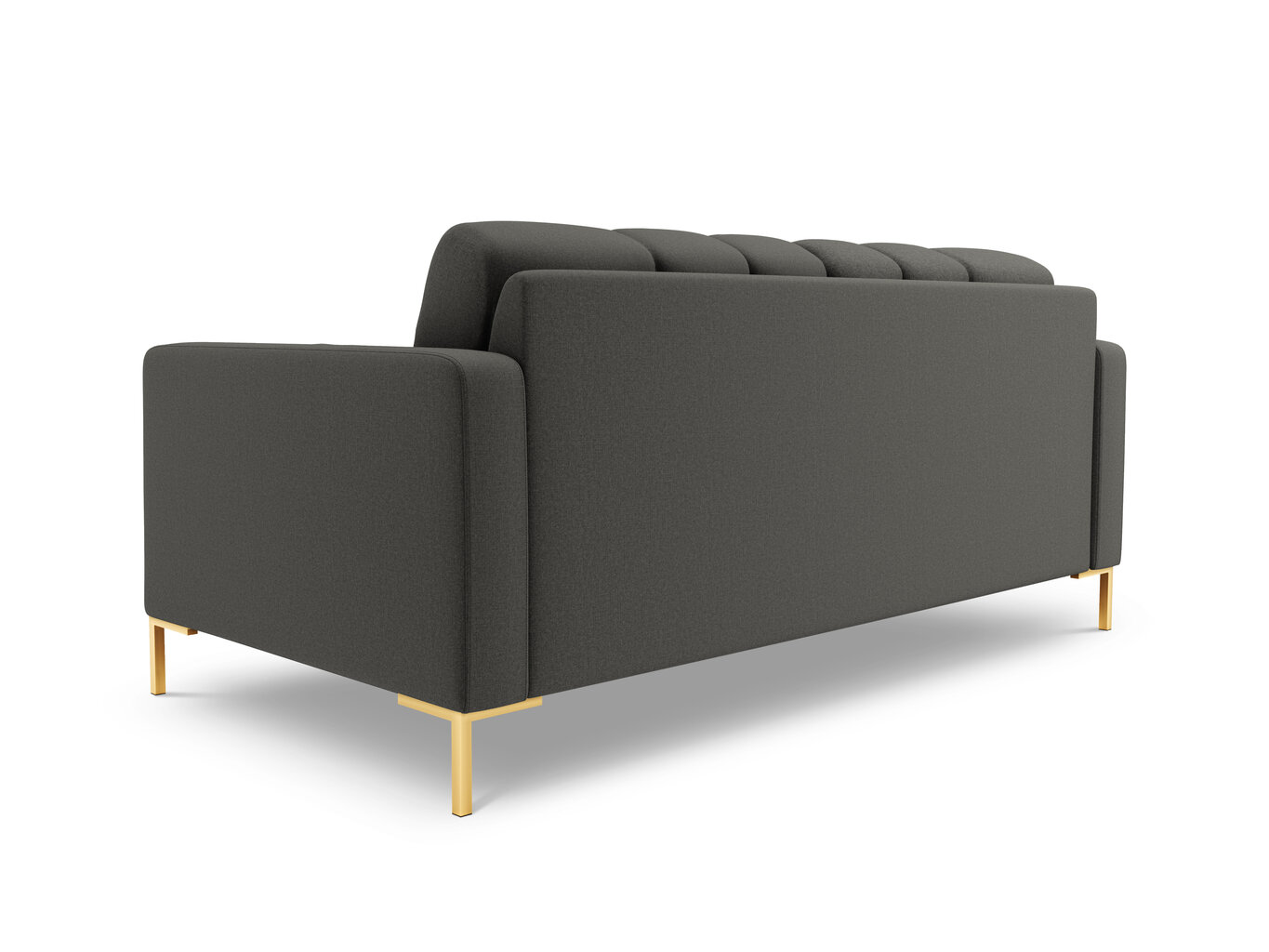 Sofa Cosmopolitan Design Bali 3S, tamsiai pilka/auksinės spalvos kaina ir informacija | Sofos | pigu.lt