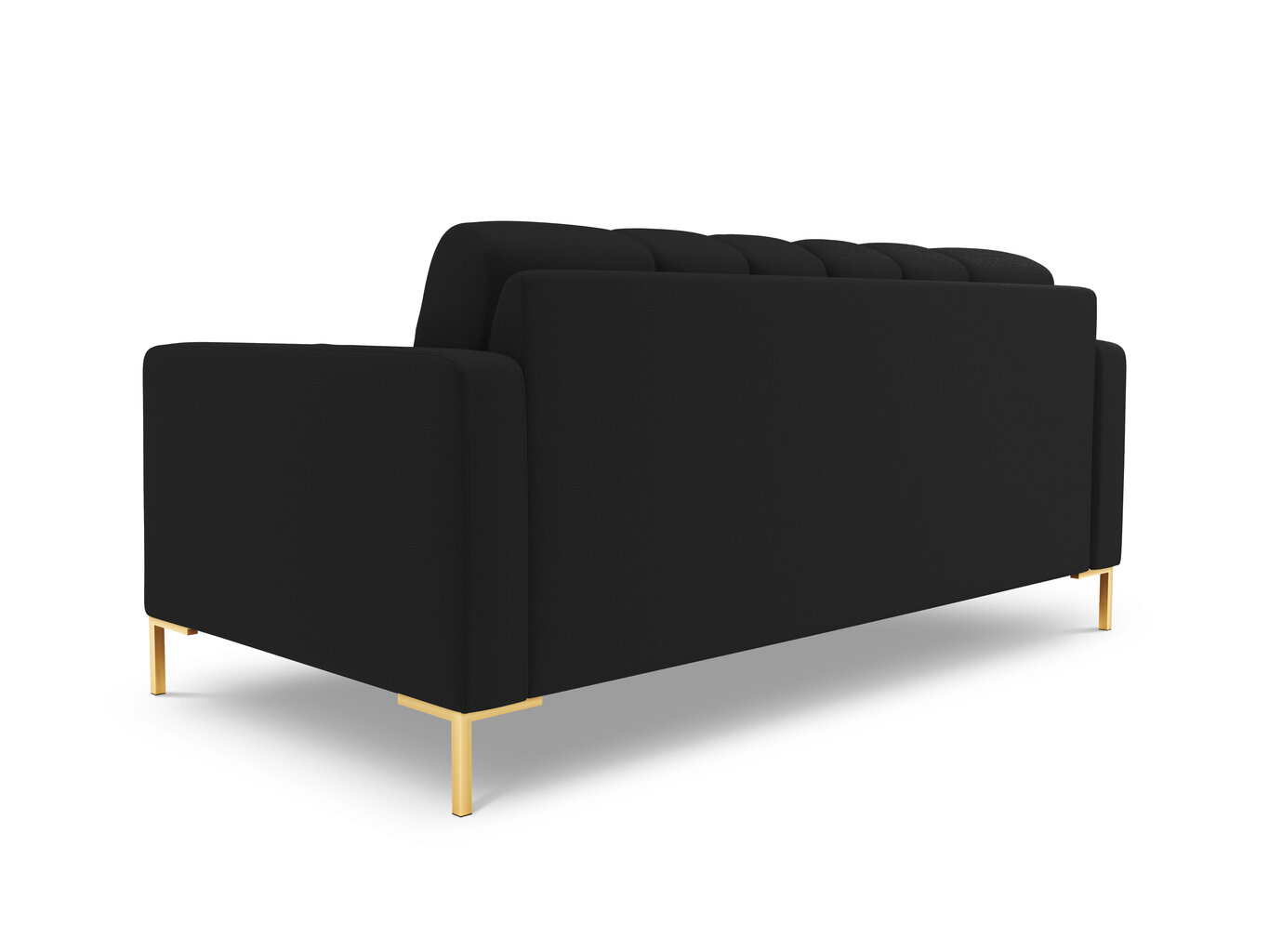 Sofa Cosmopolitan Design Bali 3S, juoda/auksinės spalvos kaina ir informacija | Sofos | pigu.lt