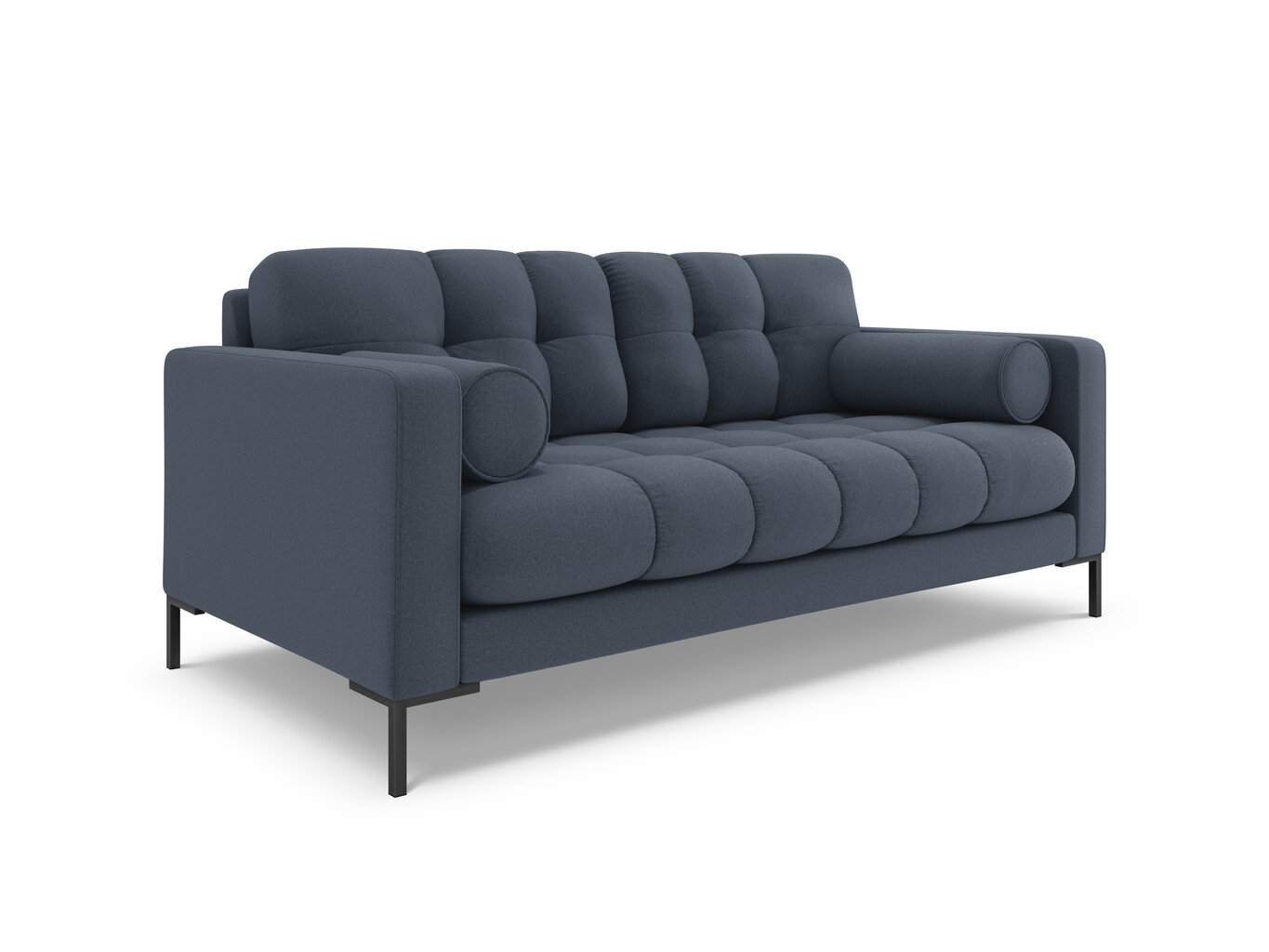 Sofa Cosmopolitan Design Bali 3S, tamsiai mėlyna/juoda kaina ir informacija | Sofos | pigu.lt