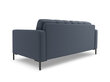Sofa Cosmopolitan Design Bali 3S, tamsiai mėlyna/juoda kaina ir informacija | Sofos | pigu.lt