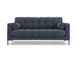 Sofa Cosmopolitan Design Bali 3S, tamsiai mėlyna/juoda kaina ir informacija | Sofos | pigu.lt