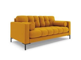 Sofa Cosmopolitan Design Bali 3S, geltona/juoda kaina ir informacija | Sofos | pigu.lt