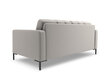 Sofa Cosmopolitan Design Bali 3S, šviesiai pilka/juoda kaina ir informacija | Sofos | pigu.lt