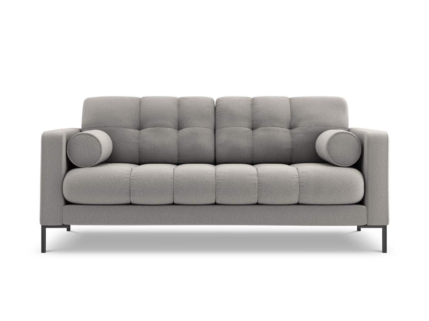 Sofa Cosmopolitan Design Bali 3S, šviesiai pilka/juoda kaina ir informacija | Sofos | pigu.lt