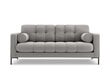 Sofa Cosmopolitan Design Bali 3S, šviesiai pilka/juoda kaina ir informacija | Sofos | pigu.lt