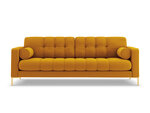 Sofa Cosmopolitan Design Bali 4S, geltona/auksinės spalvos