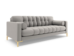 Sofa Cosmopolitan Design Bali 4S, šviesiai pilka/auksinės spalvos kaina ir informacija | Sofos | pigu.lt