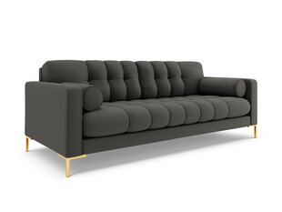 Sofa Cosmopolitan Design Bali 4S, tamsiai pilka/auksinės spalvos kaina ir informacija | Sofos | pigu.lt