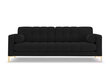 Sofa Cosmopolitan Design Bali 4S, juoda/auksinės spalvos kaina ir informacija | Sofos | pigu.lt