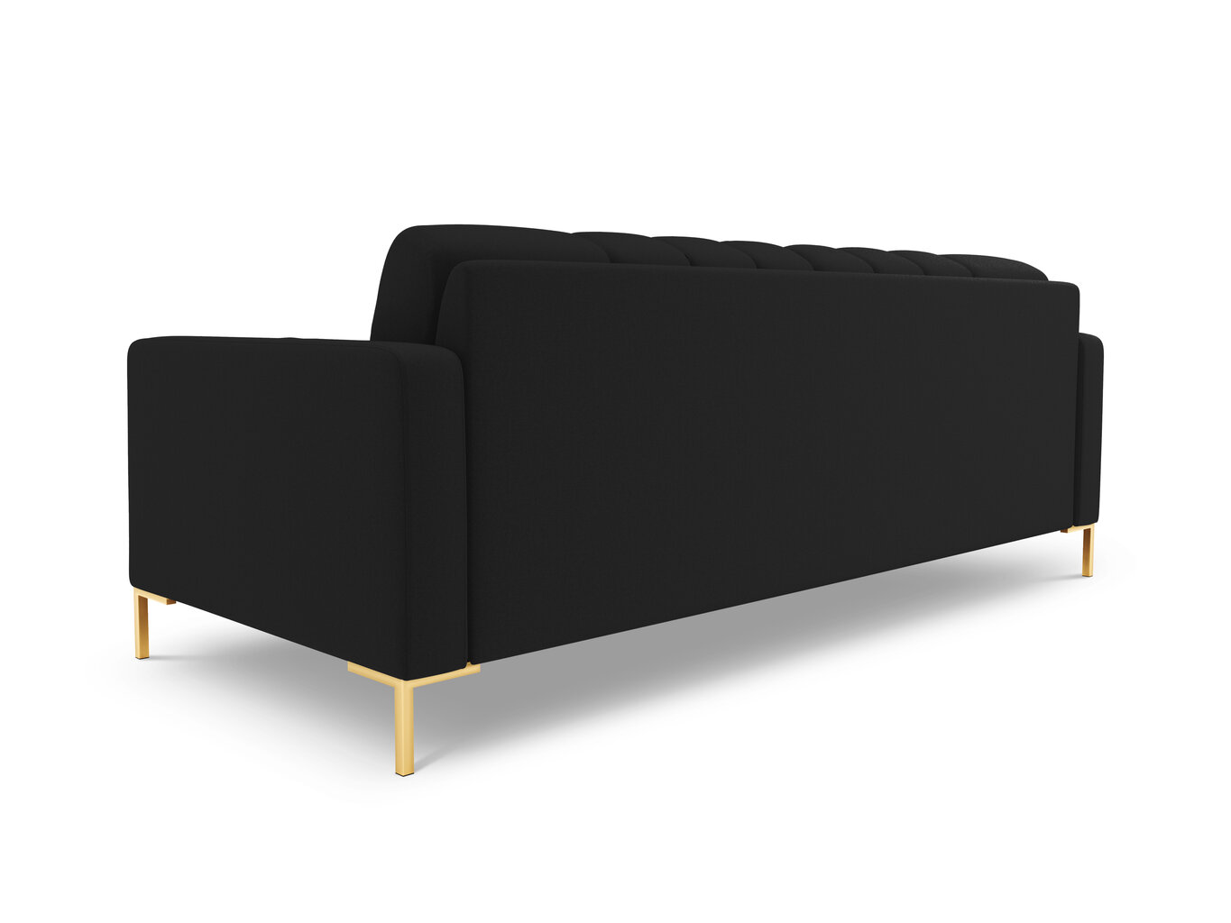 Sofa Cosmopolitan Design Bali 4S, juoda/auksinės spalvos kaina ir informacija | Sofos | pigu.lt