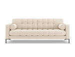 Sofa Cosmopolitan Design Bali 4S, šviesios smėlio spalvos/juoda